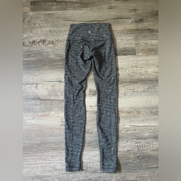 Lululemon Wunder Under Pant III Coco Pique Black White 4 Full Length Yoga Gym - Picture 6 of 7